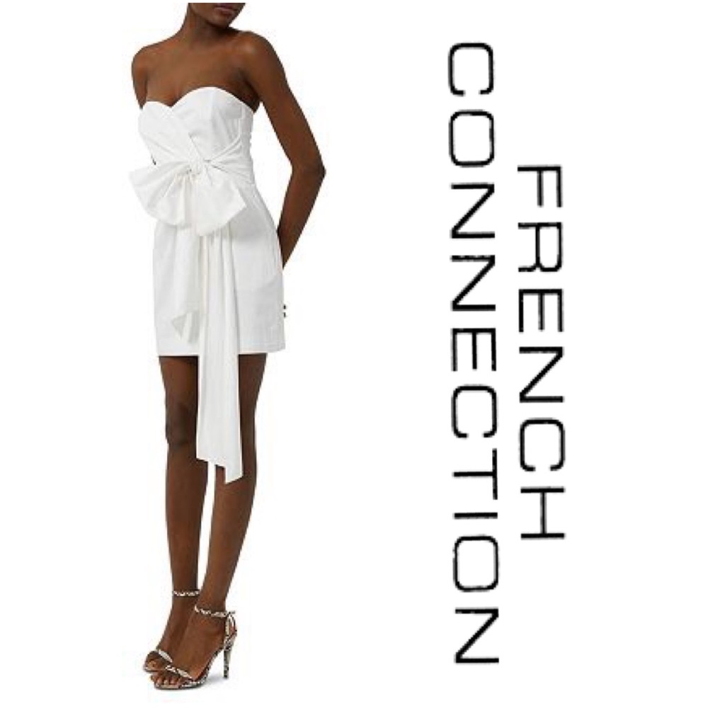 NWT $168  French Connection Sweetheart Strapless Dress -